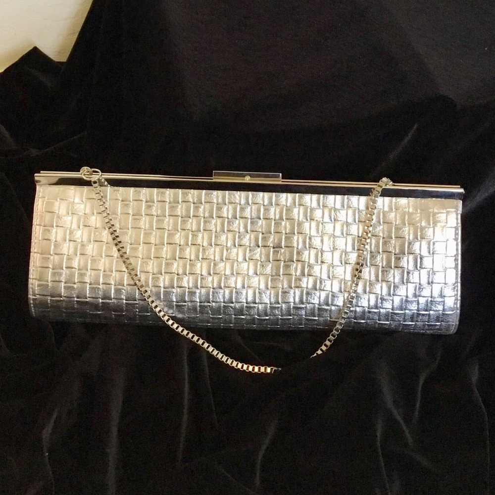 Silver Clutch Purse